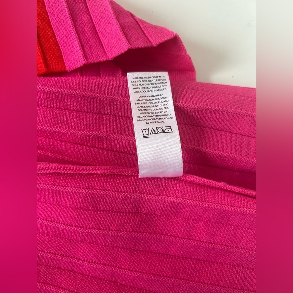 NWOT SCOOP PINK SUNSET SWEATER DRESS Sz.20 CREW NECK, STRIPED, PULLOVER, STRETCH - Picture 2 of 10